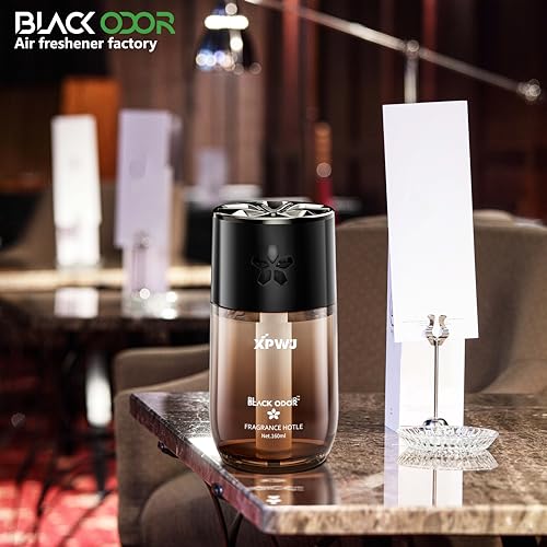 Image of BLACK ODOR Elegant Glass Bottle Car Perfume - Leak-Proof Cap, Stylish Design, Seamless Dispersion with Cotton Wick & double-sided Tape | Car & Home Interior Deodoriser (BO-13, Mix Colors & Fragrance)