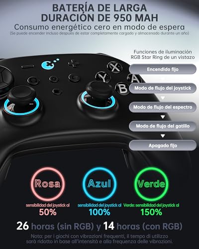 Image of GuliKit TT MAX Wireless Controller (Black)-720 TMR Joystick, 950mAh | For PC, Android, iOS, Switch 1 /2, Switch Wake-Up Function and 4 Detachable Metal Back Buttons