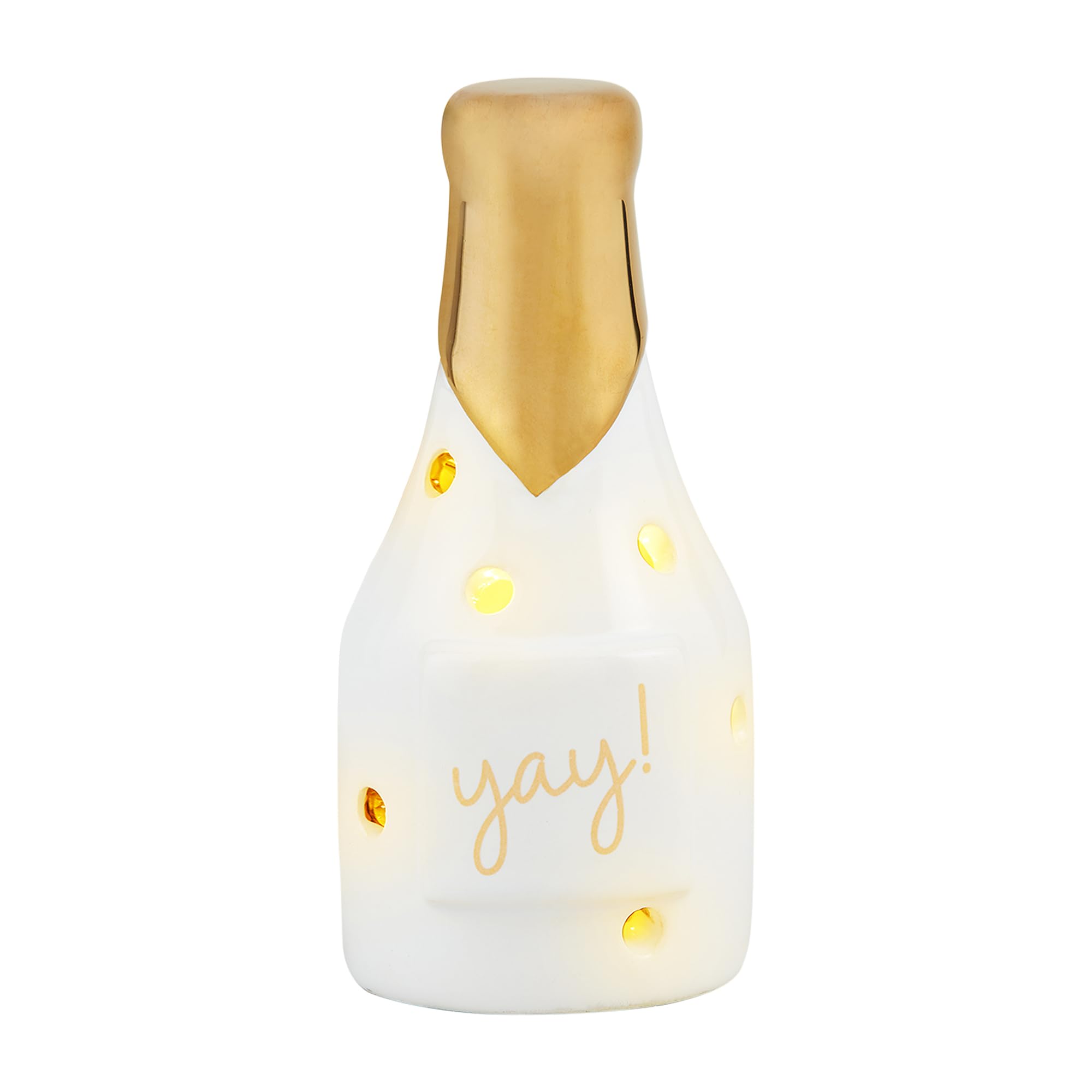 THINGS REMEMBERED Ceramic Champagne Light Up Sitter for Serveware