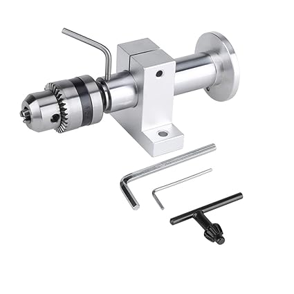 Zerodis Mini Hand Drill Bits, Live Revolving Centre with Wrench for Mini Lathe Machine DIY Woodworking