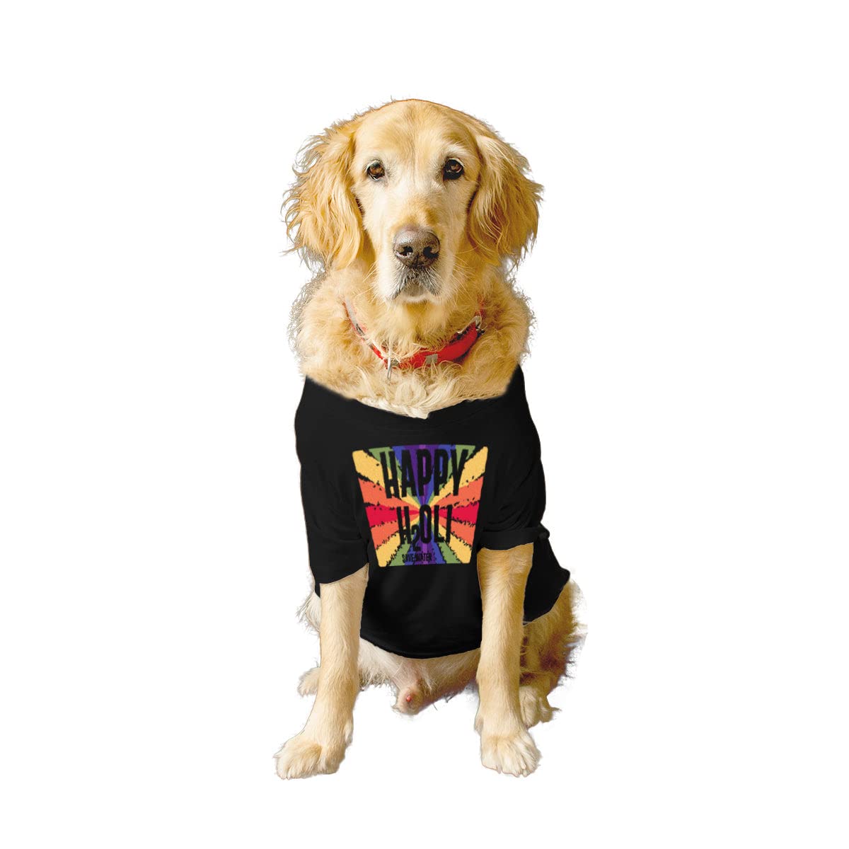 Ruse Basic Crew Neck Happy Holi - Save Water Printed Half Sleeves Dog T-Shirt/Apparel/Clothes/Tees Gift for Dogs.(Black) XX-Small (B09TXR5Q3W) Amazon Price History, Amazon Price Tracker