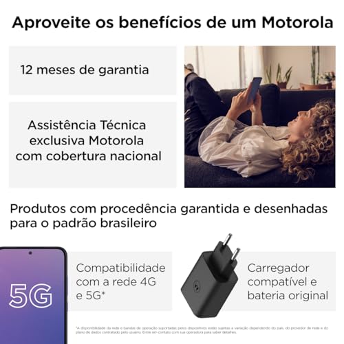 Smartphone Moto G84 5G 8GB RAM Boost* 256GB Viva Magenta - Couro vegano glide