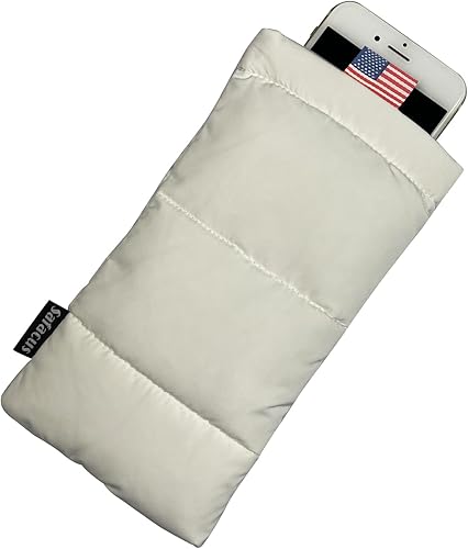 SAFACUS Funda térmica para iPhone 13 12 Pro Max Xs Max XR X 8 7 6S Plus SE, Samsung Galaxy Smart Phone Pouch Funda para teléfono celular (Blanco)