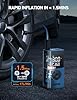 AstroAI Tire Inflator L7S Portable Air Compressor Cordless Bike Pump with Digital Dual Values Display, 150 PSI Car Tires Pump with LED Lights Air Pump for Cars, Motorcycles, Bikes, Balls Blue #3