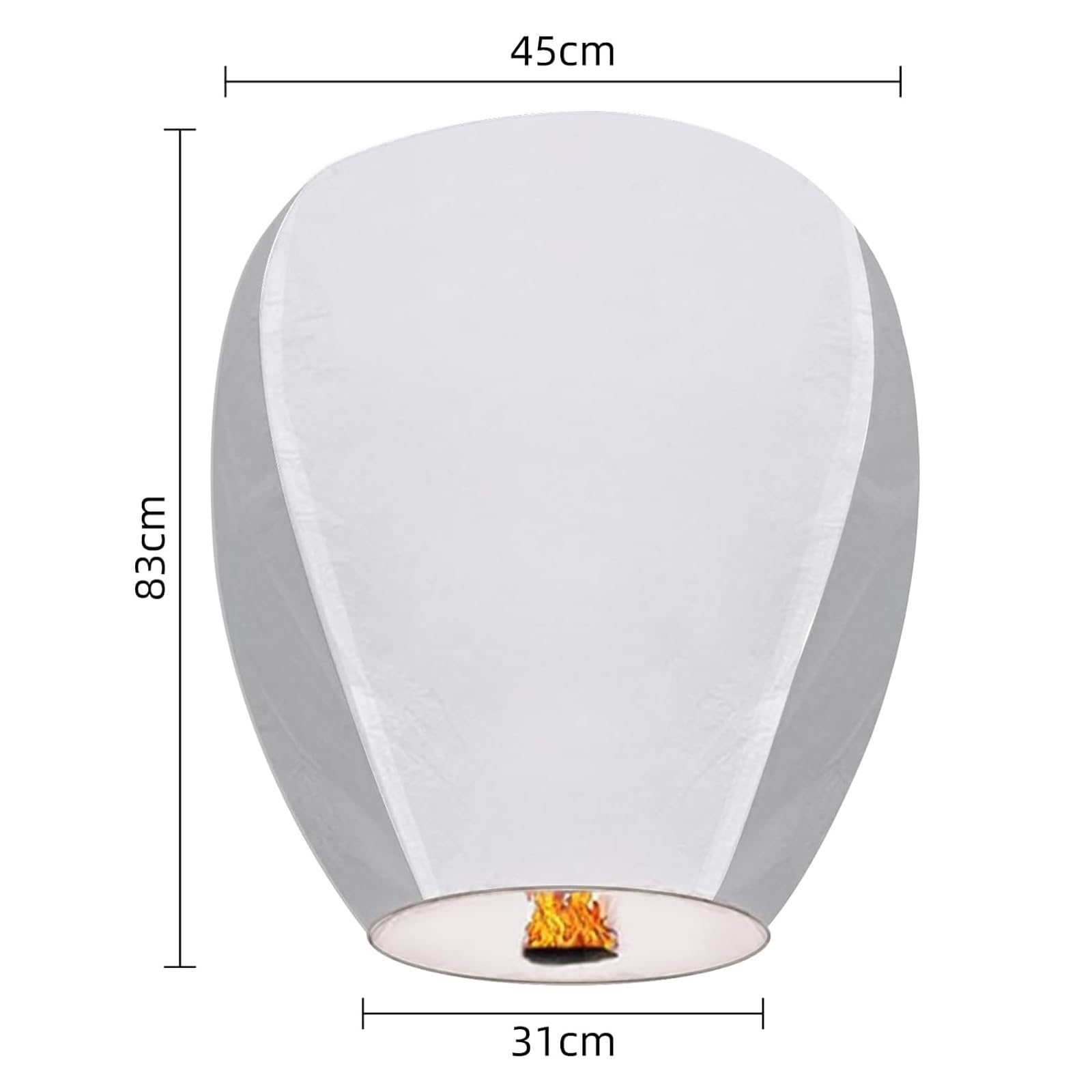 Farolillos chinos del cielo linterna voladora china,papel de linterna de papel puramente hecha a mano para fiestas de bodas, festivales de cumpleaños, Navidad y Año Nuevo (20 piezas)