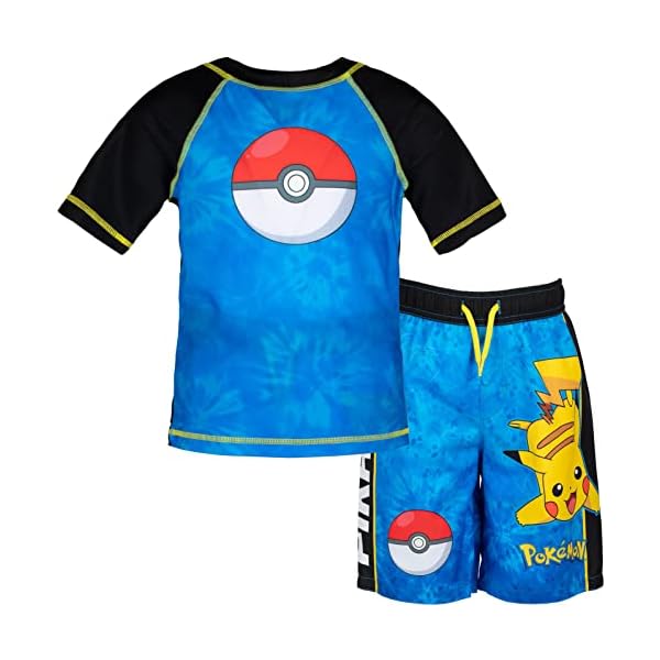 Pokemon UPF 50+ Badeanzug zum Schutz vor Hautausschlägen (kleine Kinder bis große Kinder (4-14-16)