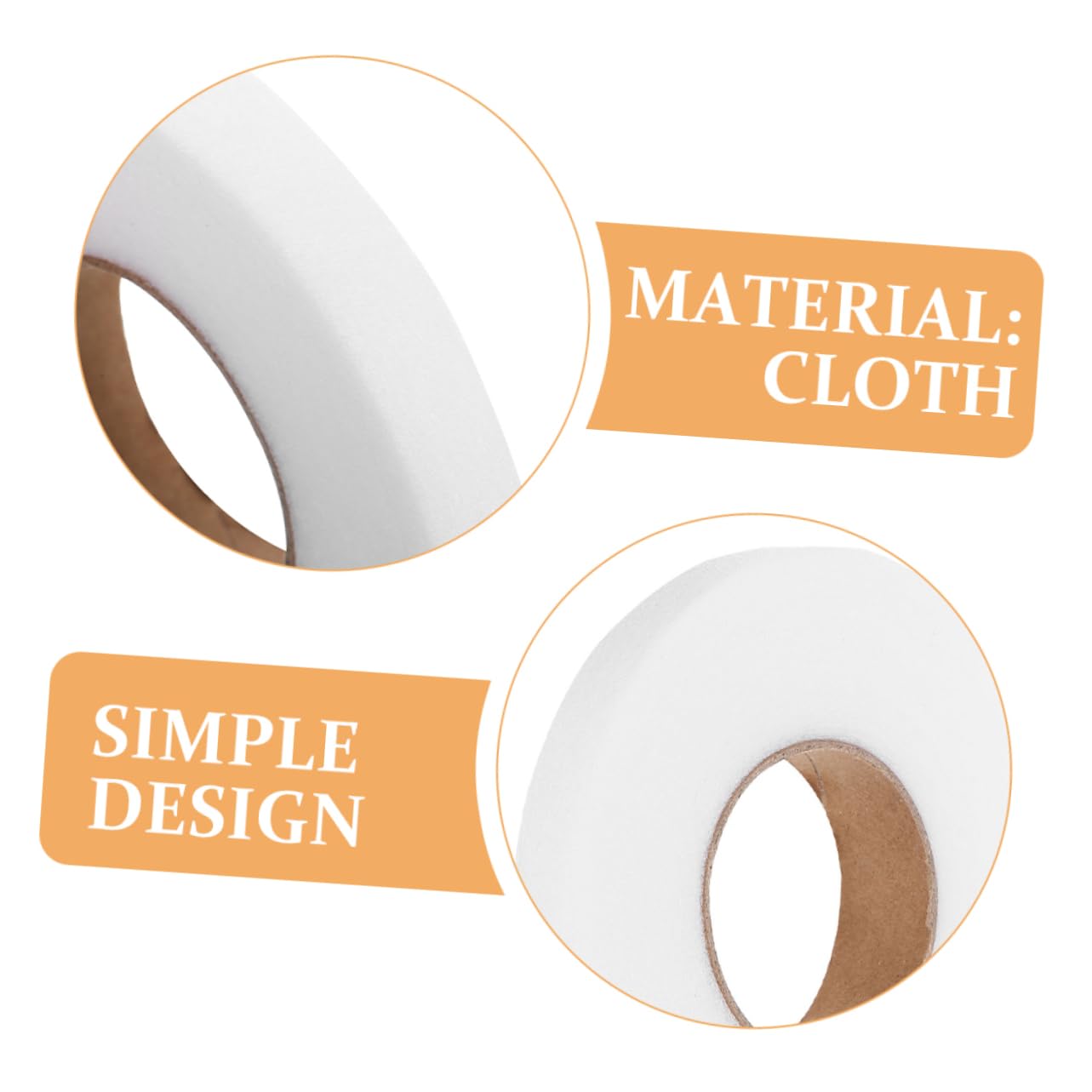 VILLCASE Lot De 4 Rubans Adhésifs En Coton Pour Ourlets Ruban Adhésif Double Face En Maille Doublure Adhésive Pour Accessoires Vestimentaires 2 Rouleaux X 4