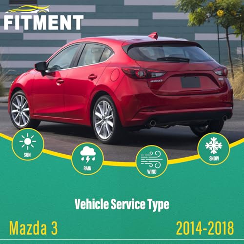 WINDSMILE Windshield Wiper Blades Replacement for 2014-2018 Mazda 3 by WINDSMILE - Used condition - Image 2