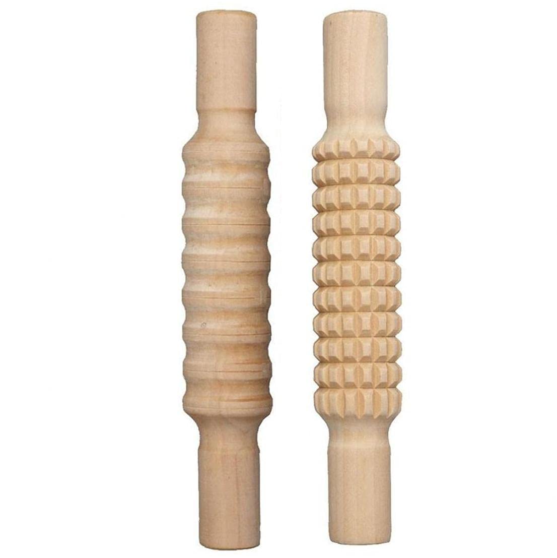 Bloem Blad Reliëf Houten Roller Rolling Pin – Grandado