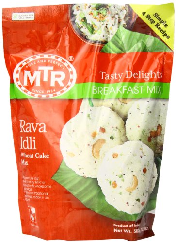MTR Rava Idli Instant Dry Mix, 17.6-Ounce Pouches (Pack of 24)
