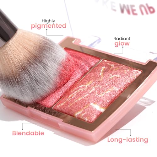 Image of Swiss Beauty Bake Me Up Blush & Highlighter | 2-In-1 Baked Formula | Highly Pigmented | Long-Lasting | 3 Shades | Shade- Baked Apricot, 12g