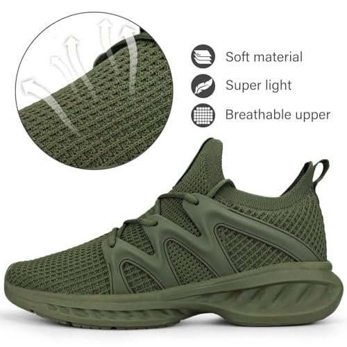 Image of Pujcs Women Shoes Lightweight Tennis Shoes Non Slip Gym Workout Shoes Breathable Mesh Walking Womens Sneakers