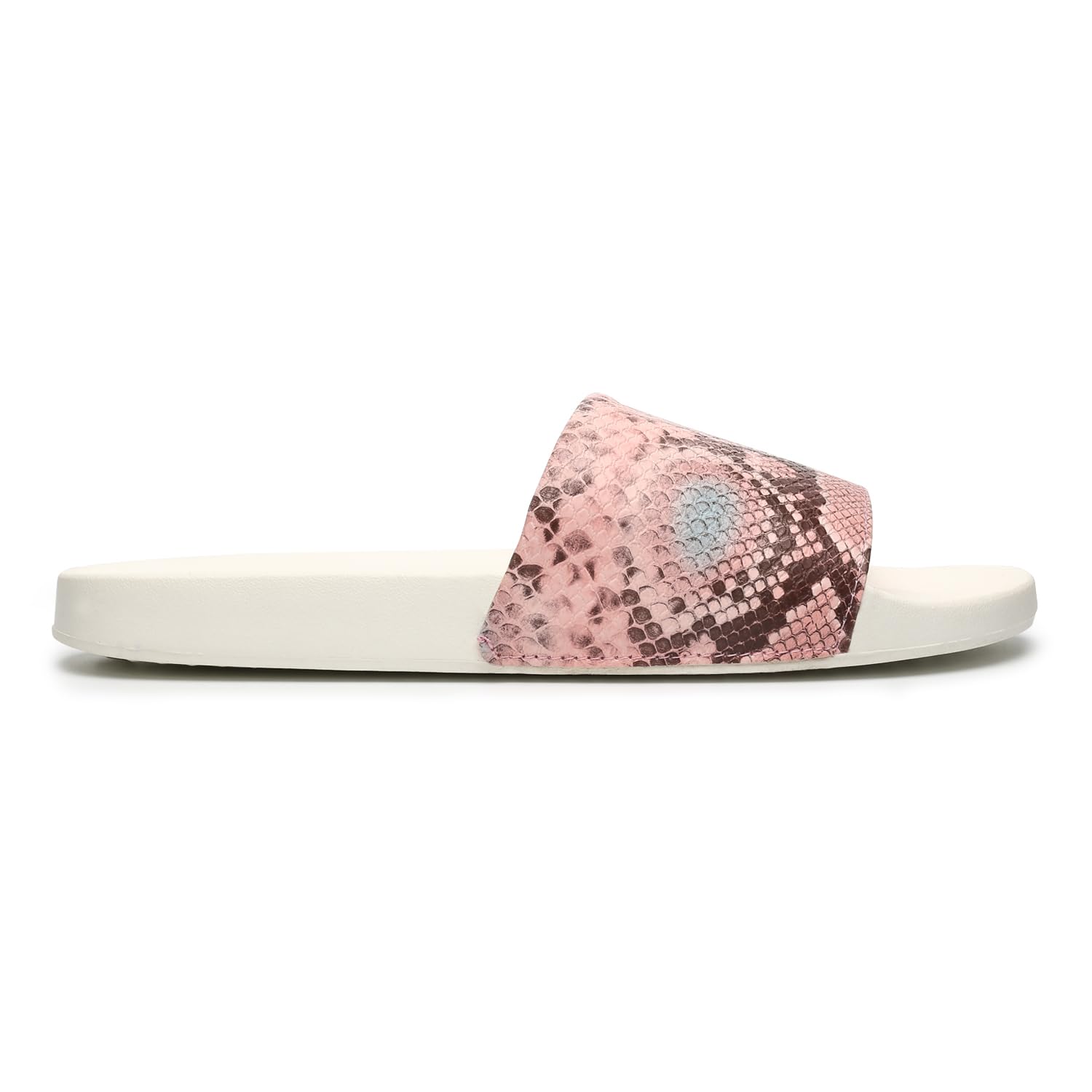 Tropica Printed Comfortable Women Slides | Stylish & Waterproof | Soft Inner Lining On Strap