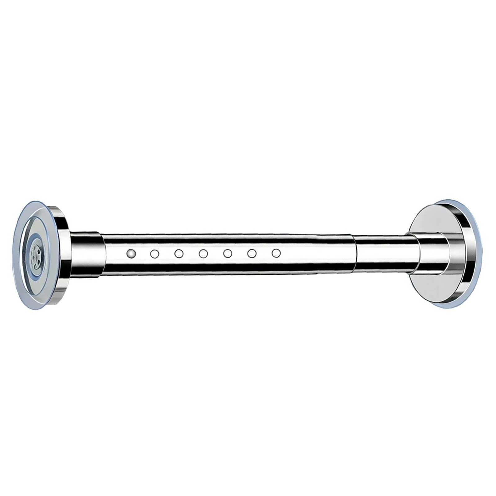 Tension Window Curtain Rod Stainless Steel, 28-138 In Adjustable Tension Rod No Drilling for Home, Bathroom, Closet, Never Rust, Non Slip(100-150cm/39-59in)