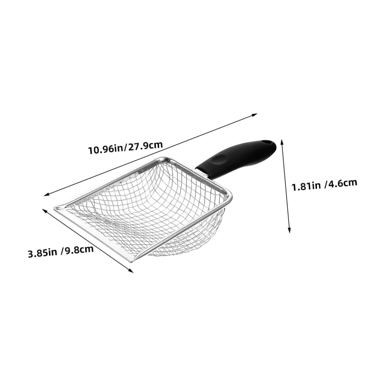 ifundom Stainless Steel Cat Litter Scoop Lightweight Pet Litter Shovel for Effortless Waste Removal Durable Metal Mesh Design for Clean Litter Boxes Essential Cat Accessories