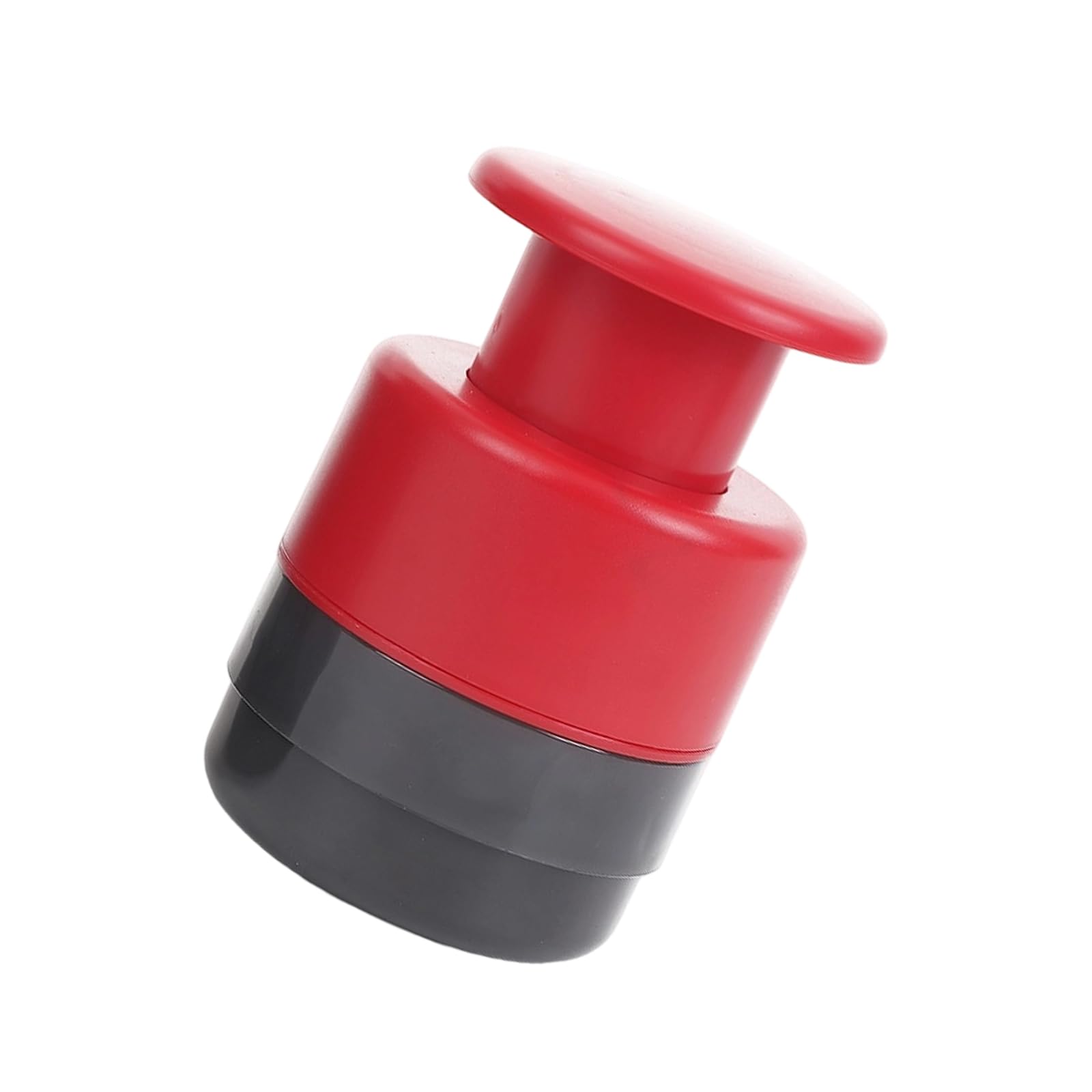 Msioytog Efficient Fruit Pitter 7 Hole Compression Type with Sturdy ABS Build and Holder Black Pitter with Container