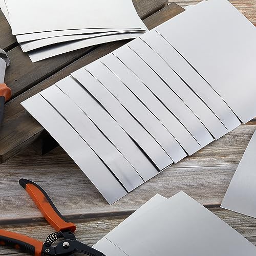 Image of Therwen 120 Pcs Aluminum Flashing Roof Sheet 5 x 7 Inch, Silver
