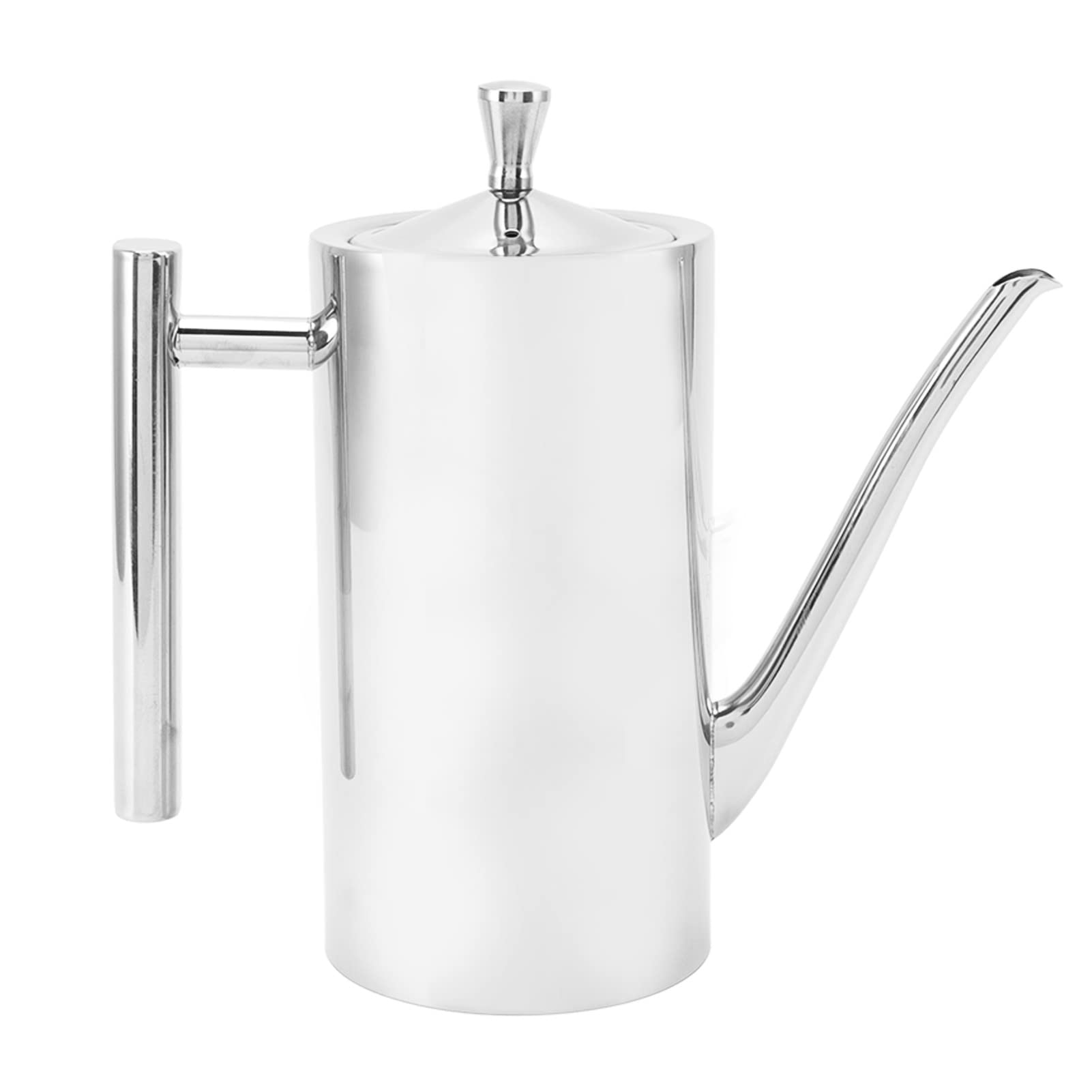 Dispenser di Olio, Contenitore Per Olio in Acciaio Inossidabile 304 Bottiglia Per Dispenser di Olio Bottiglia Per Condimento di Aceto a Tenuta Stagna con Coperchio Per Cucina Domestica(L)