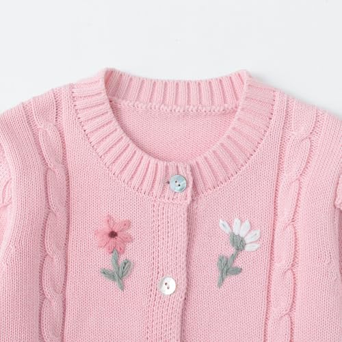 Image of Curipeer Toddler Girl Sweater Cardigans, Long Sleeve Coat, 18M-9Y | Soft Warm Fabric, Spring and Fall Casual Wear, Little and Baby Girl