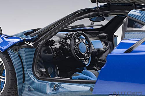 Autoart Pagani Huayra BC 1:18 Modelo Azul miniatura 3