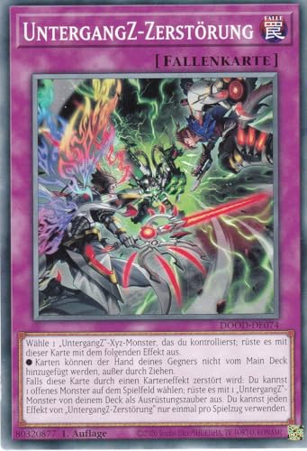 Yu-Gi-Oh! - UntergangZ-Zerstörung – DOOD-DE074 – Common – 1. Auflage – Deutsch – Doom of Dimensions - mit LMS Trading Fieldcenter-Karte