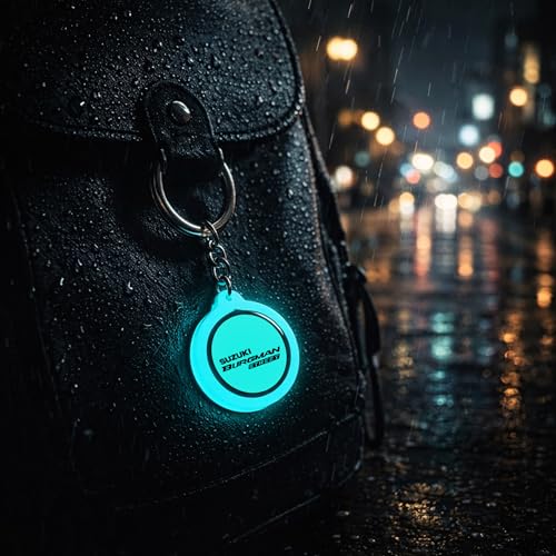 Image of Mi Glow Store Glow in Dark Keychain for Bike Men | Gift for Man | Bike Accessories | Charges in Light Glows in Dark | Key chain for Bike
