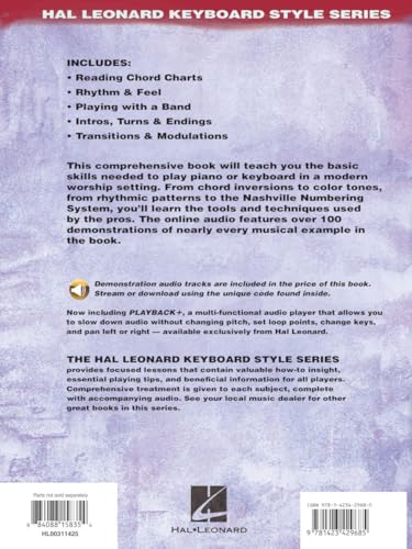 Worship Piano - Hal Leonard Keyboard Style Series Book with Online Audio Modern Worship Keyboard Method Chords Rhythms and Nashville Number System for Church Musicians and Pianists - Image 2