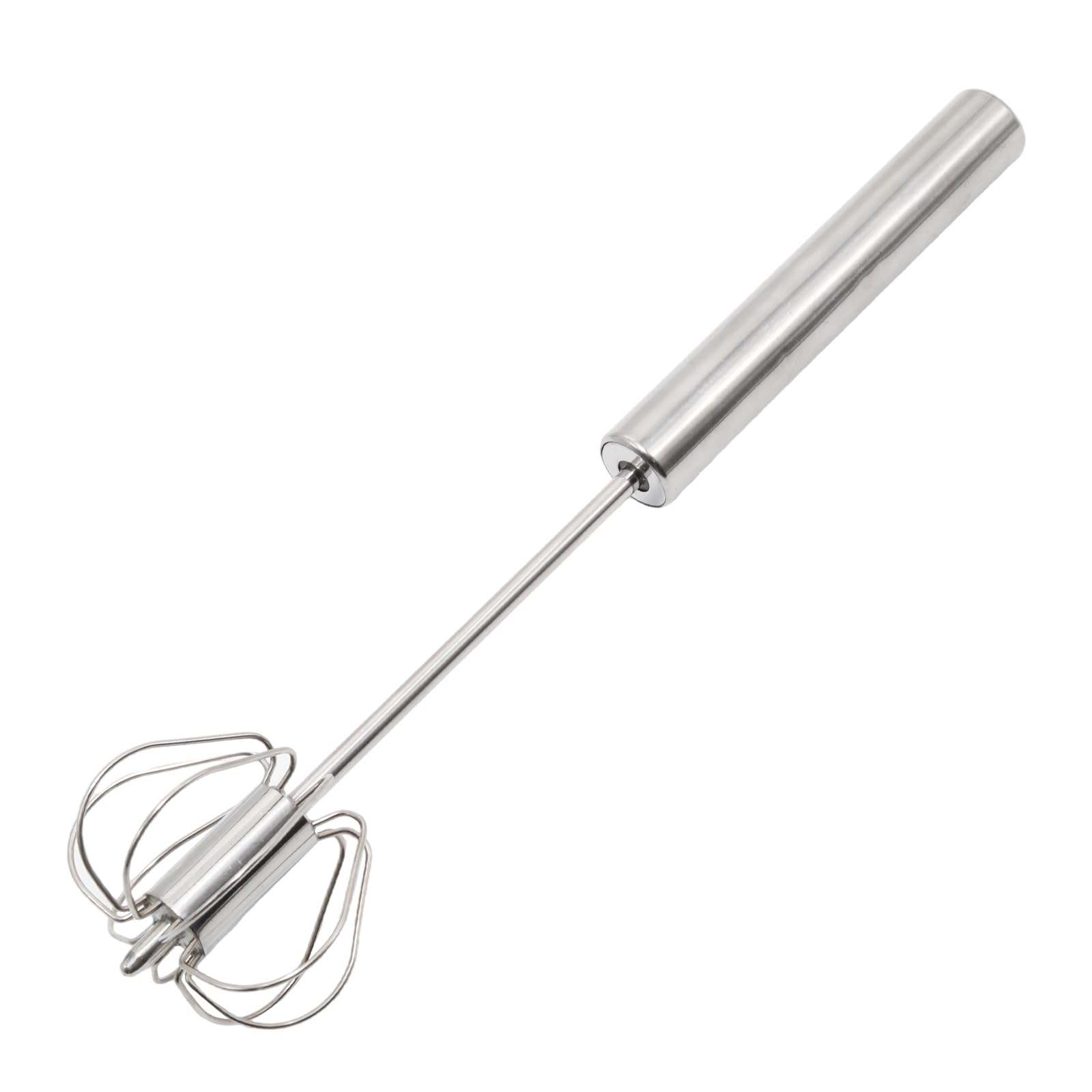 Batidor de mano de 10 pulgadas Batidor de huevo fácil Batidor giratorio de acero inoxidable