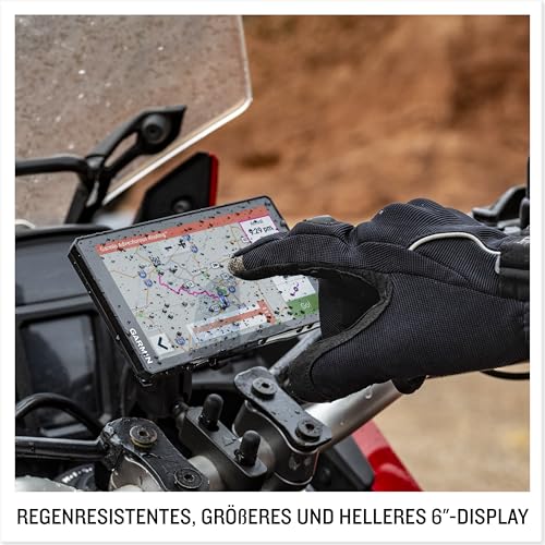 Garmin zūmo XT2 – wasserdichtes Motorrad-Navi für On- & Offroad mit ultrahellem 6“...