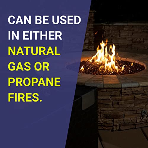 Image of American Fireglass 10-Pound Fire Glass with Fireplace Glass and Fire Pit Glass, 1 /4-Inch, Copper