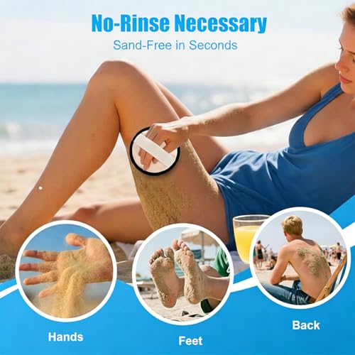 Beach Sand Remover Kit - 2-in-1 Sand Removal & Towel Bands