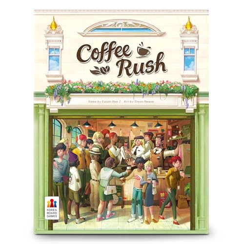 coffee rush board game - brew up success in a quick addictive and fun coffee adventure strategy game for kids amp adults ages 8 2-4 players 30 minute playtime
