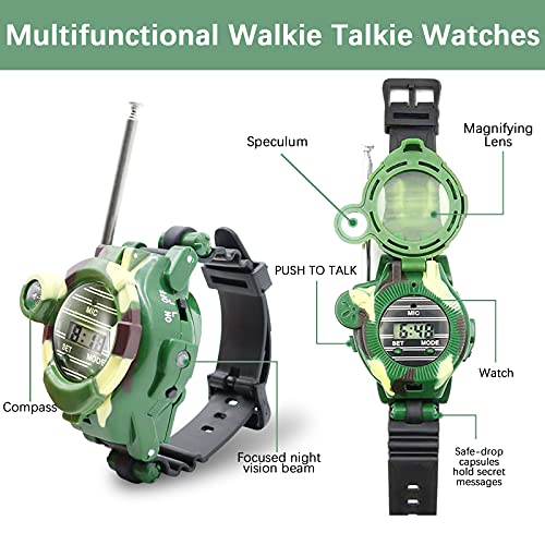 Sportsvoutdoors A-L Walkie Talkies Watch, Spy Watch Army Toys For Kids Age 8-12 thumb #5