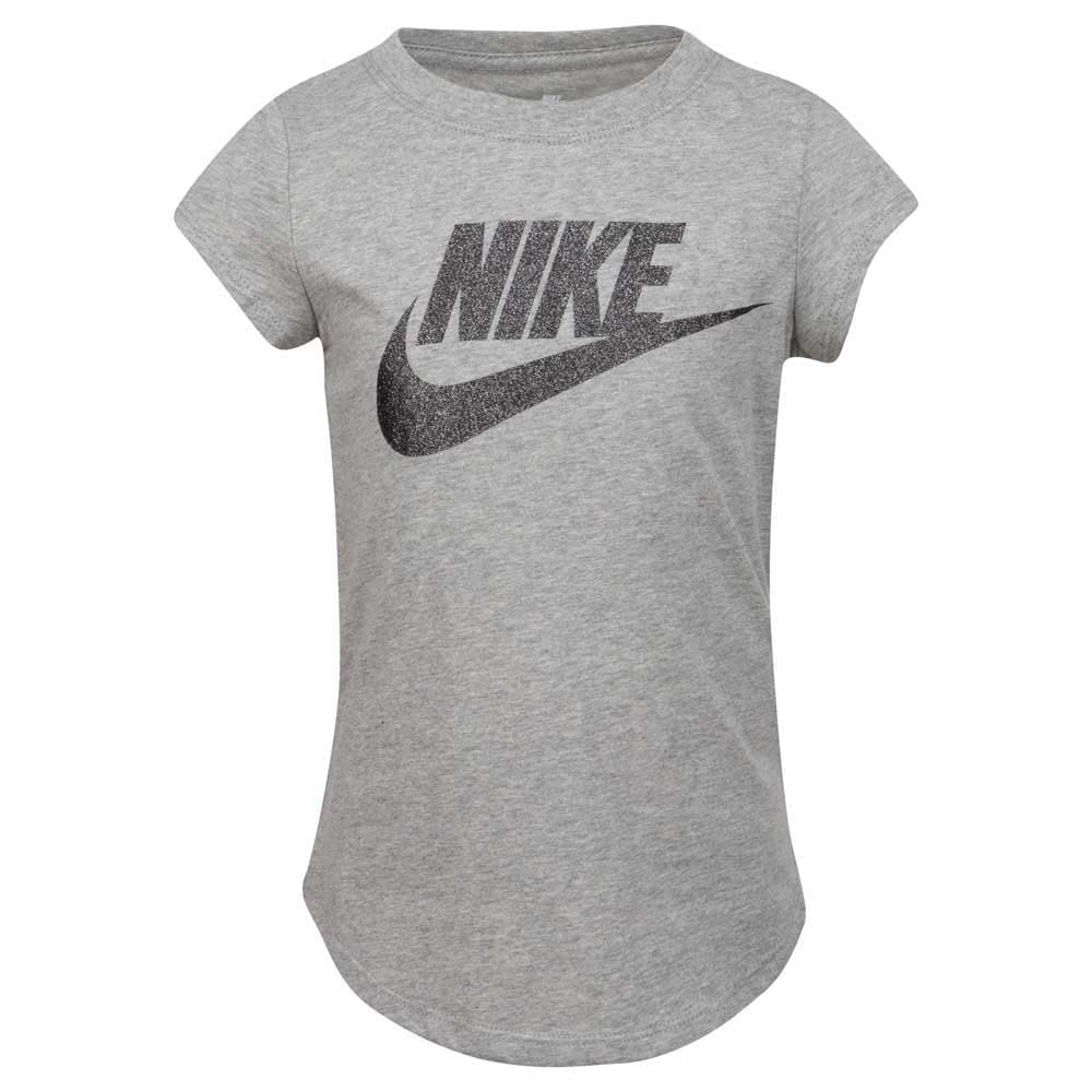 NIKE Unisex S6474570 Children's Short Sleeve T-Shirt, Dark Grey Heather 1, 2 Years EU
