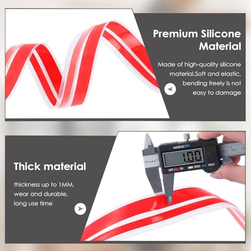Image of URBANMONK T-Shape Silicon Door Bottom Sealing Strip | Window Sealing Strips for Gap | Door Bottom Sealing Strip Guard | Protector from Cockroach, Insect, Bugs, Air & Dust | (Transparent, 3 Meter)