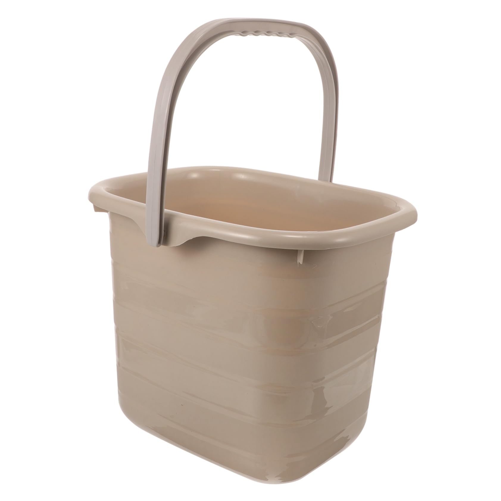 Holibanna Portable Plastic Bucket with Handle Multipurpose Water Container for Home Use Durable and Sturdy Design for Cleaning Camping and More