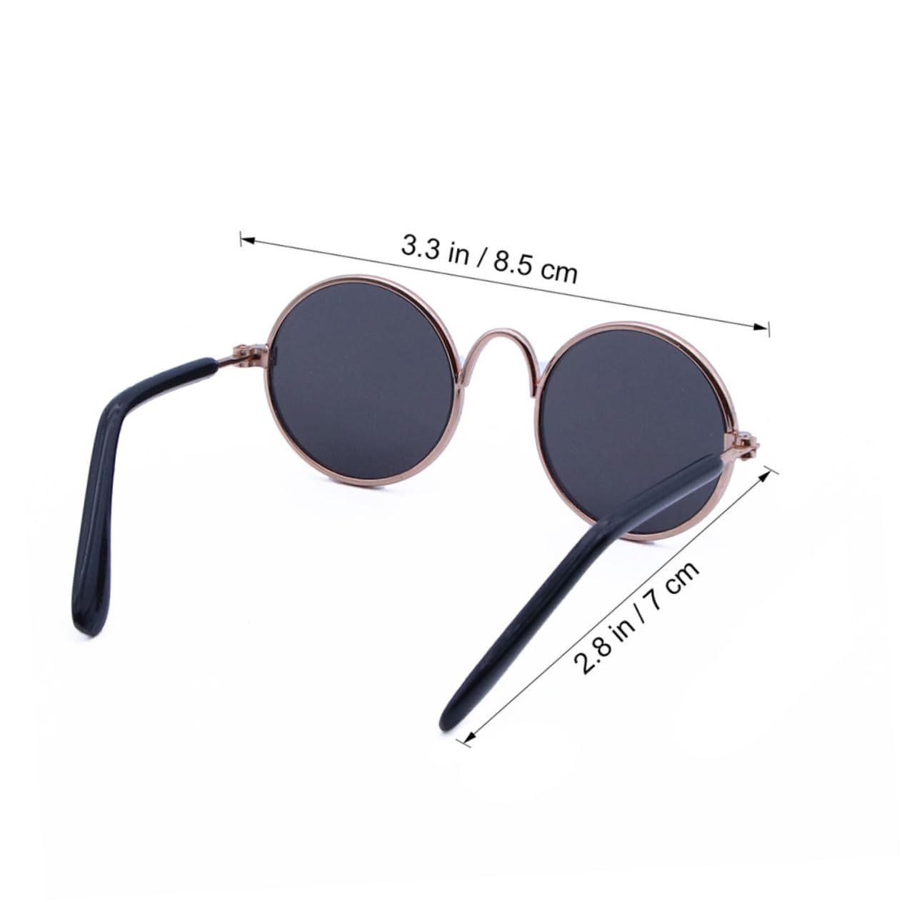 FONDOTIN Pet Sunglasses Lightweight Metal/Plastic for Cats Dogs Fun for Your Pet