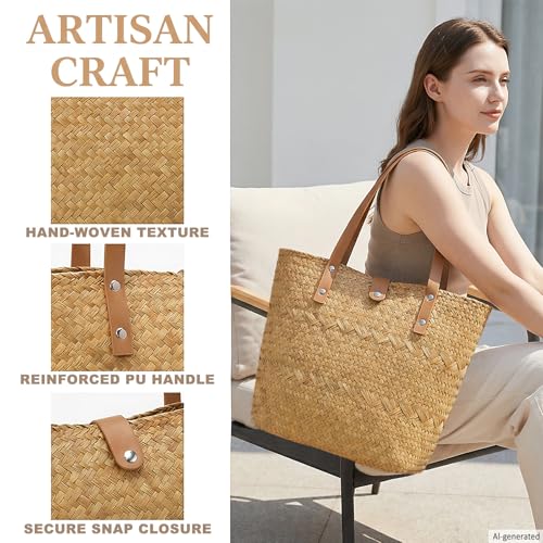 Bolso de hombro tejido Beurlike para mujer miniatura 3