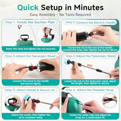 40% Off CYBPOK 2 Gallon Battery Powered Garden Sprayer - Image 7