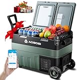 AAOBOSI Frigorífico congelador de 79 pulgadas: dos zonas de temperatura independientes, iluminación interior LED, amplio congelador con compartimentos de puerta y cajones de refrigeración, temperatura