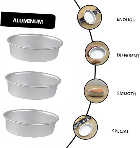 Miniatura 5 de 6 moldes para pasteles anodizados para tartas de queso, pan y postres, utensilios para hornear reutilizables