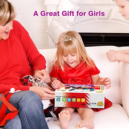 Rodzon Tanzmatte Kinder Spielzeug Geschenke für Mädchen Jungen Alter 3 4 5 6 7 8 Jahre Musikmatte Herausforderung Modi LED Integrierter Musik Weihnachten Geburtstag Kinderspielzeug AML9886 (Violett) – Bild 8