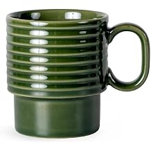 Sagaform Coffee & More 5018370 Coffee Mug 2-Piece Stoneware Green 25cl Dimensions 12cm x 8cm x 9cm