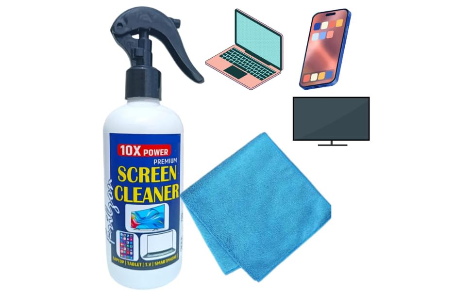 Frilzon Screen Cleaning Spray for Laptop, Mobile, Camera, Lens, Binocular, TV, Smartphone | Screen Cleaner Spray Includes Microfiber Cloth, Anti-Static Cleaning Liquid 200ml (B0DCZMVD7Z) Amazon Price History, Amazon Price Tracker
