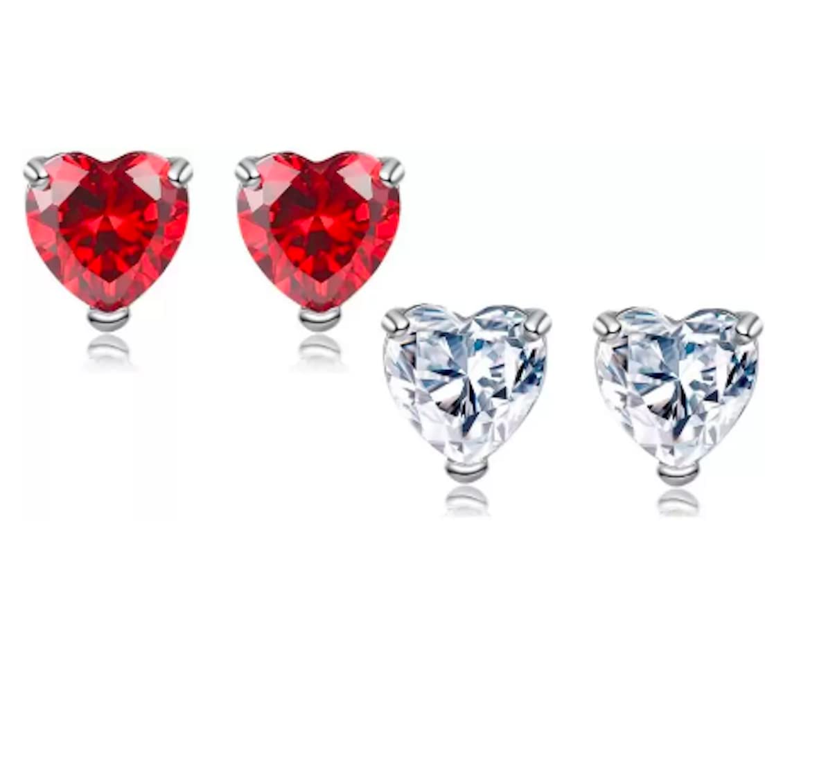 See full amazon price history chart for Nilus Collection Heart Shape Elegant Combo Zircon Stud Earrings for Girls and Women - Red & Silver Nilus Collection Heart Shape Elegant Combo Zircon Stud Earrings for Girls and Women - Red & Silver (B0BMB4G4V6) Amazon Price History, Amazon Price Tracker