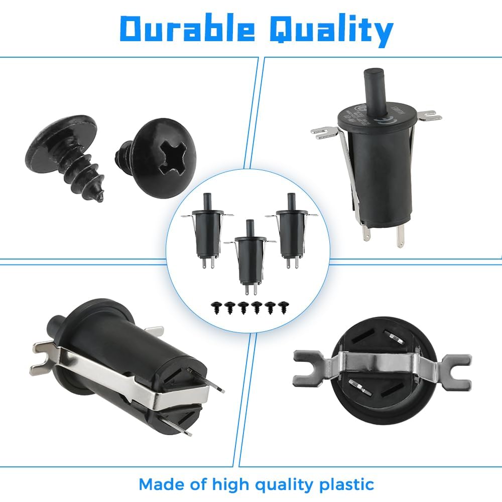 Kit de 3 interruptores de tapa de tolva/puerta, pieza de repuesto para Masterbuilt Gravity Series 560/800/1050 XL y parrilla y ahumador de carbón digital 4