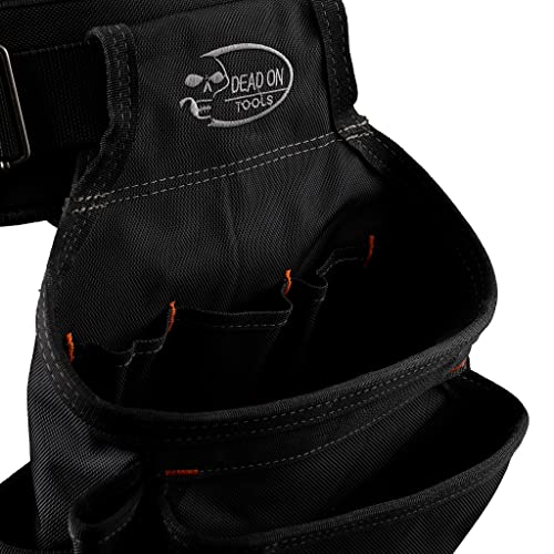 Dead On Tools - 1680 Denier Poly Carpenter’s Tool Belt With Suspenders (Hdp400945) , Black #TOP3