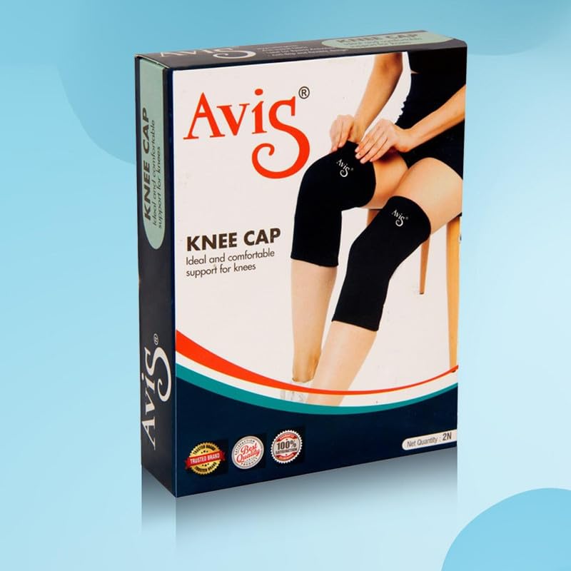 AVIS Knee Cap Pain Relief Joint Support Compression Gym Running Cycling Knee Guard for Men and Women - Large 4