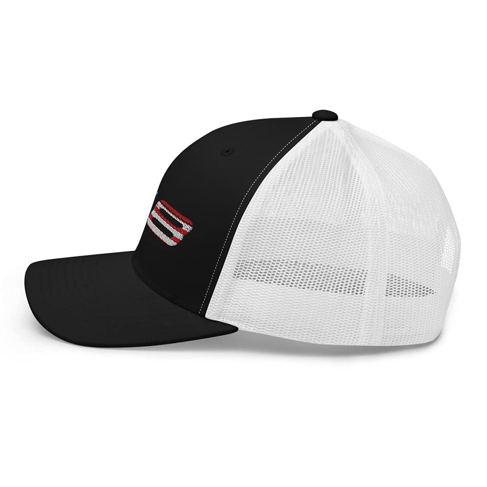 2022 Sports Car C8 - Gorra patriótica con bandera americana, color negro