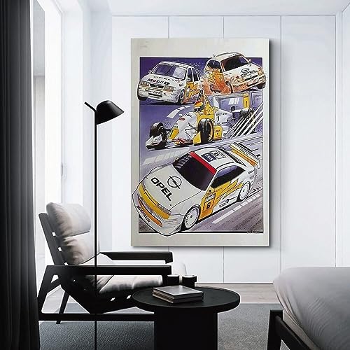 NOHF Anime-Auto-Poster für Opel Calibra, Wandkunstdruck, Retro-Ästhetik, Raumdekoration, Bürodekoration, 30 x 45 cm, ungerahmt